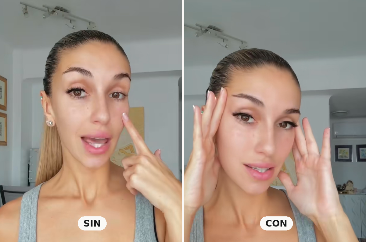 Comparativa real: ojo sin pestañas y con las pestañas magnéticas Antonio Jeanne puestas